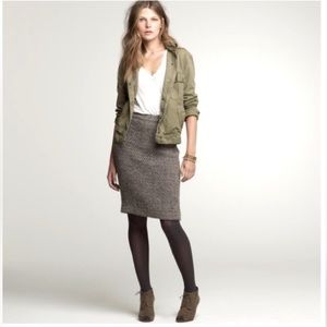 J.Crew Timber Metallic Tweed Pencil Skirt